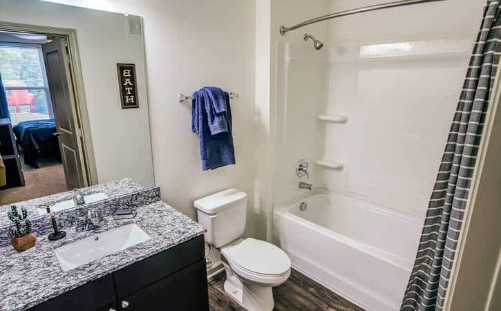 bathroom signature 1505 luxury off campus apartments near north carolina state university ncsu in raleigh north carolina