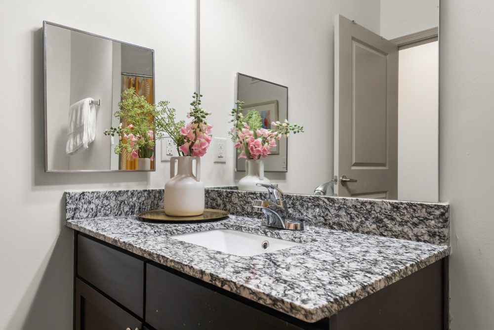signature 1505 apartments near nc state university bathroom vanity granite countertop