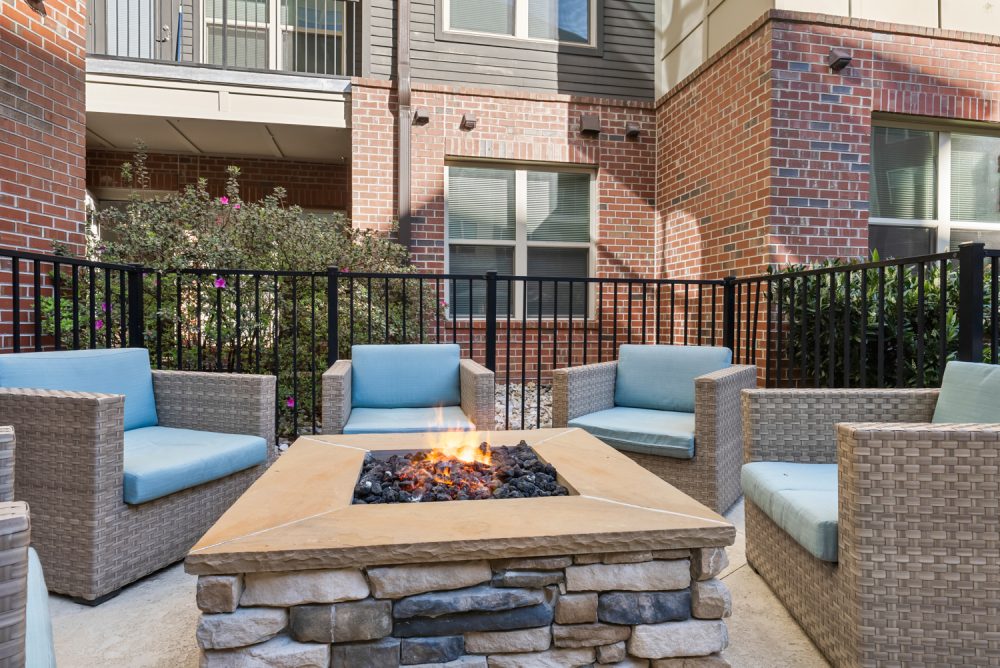 signature 1505 apartments near nc state university fire pit