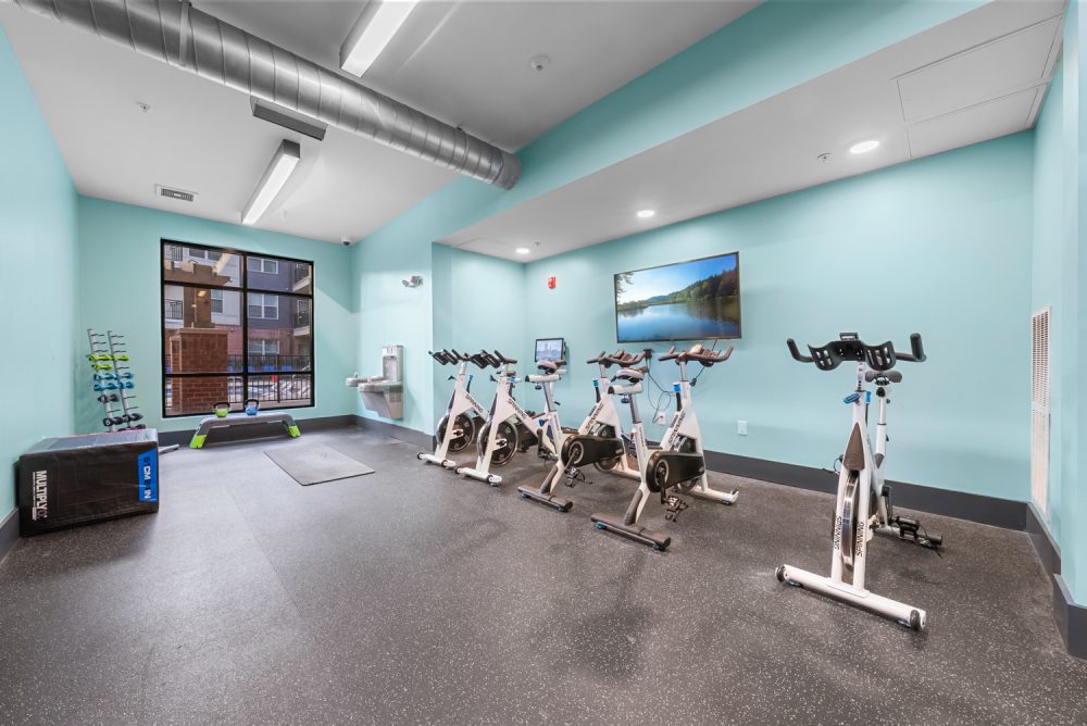 signature 1505 apartments near nc state university fitness center cardio bikes