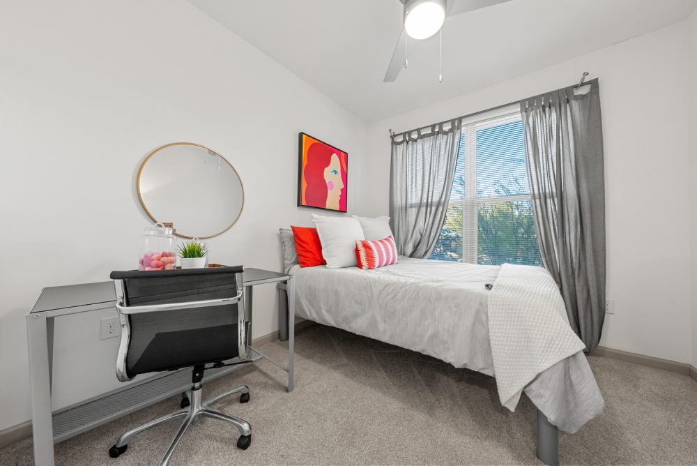 signature 1505 apartments near nc state university furnised bedroom