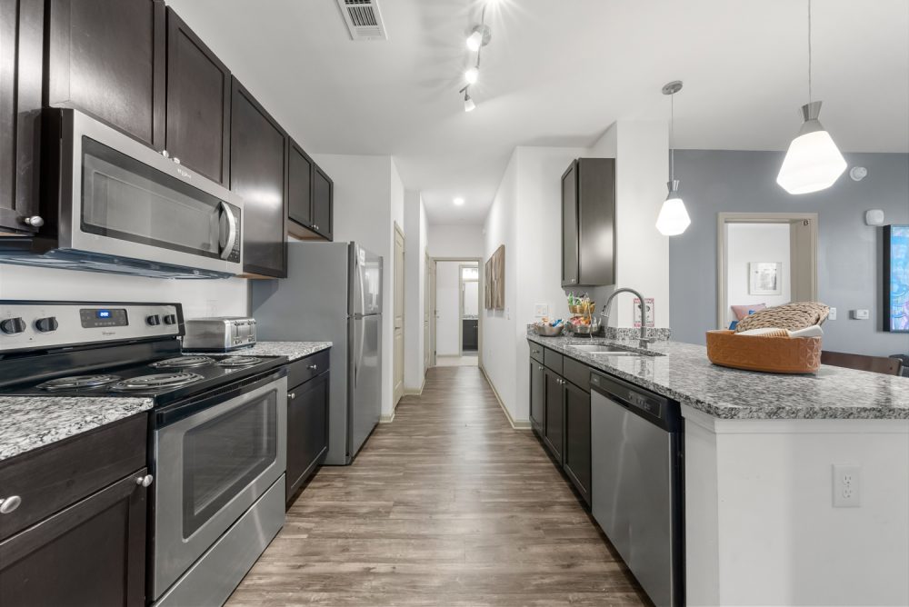 signature 1505 apartments near nc state university kitchen