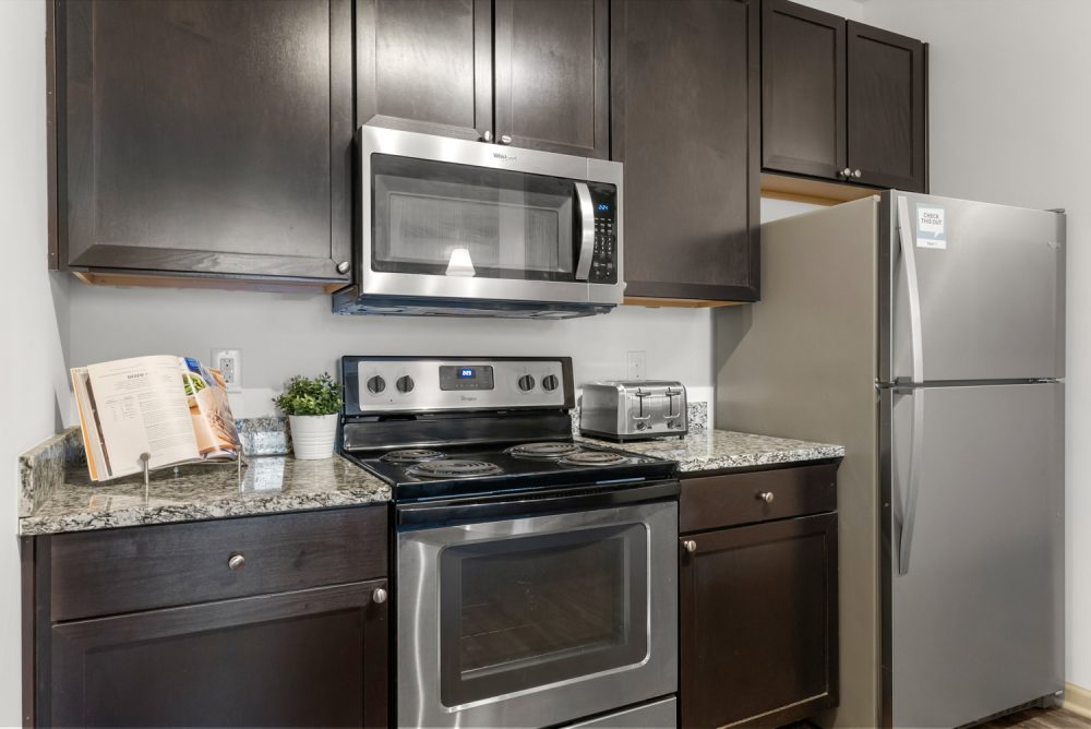 signature 1505 apartments near nc state university kitchen stainless steel appliances