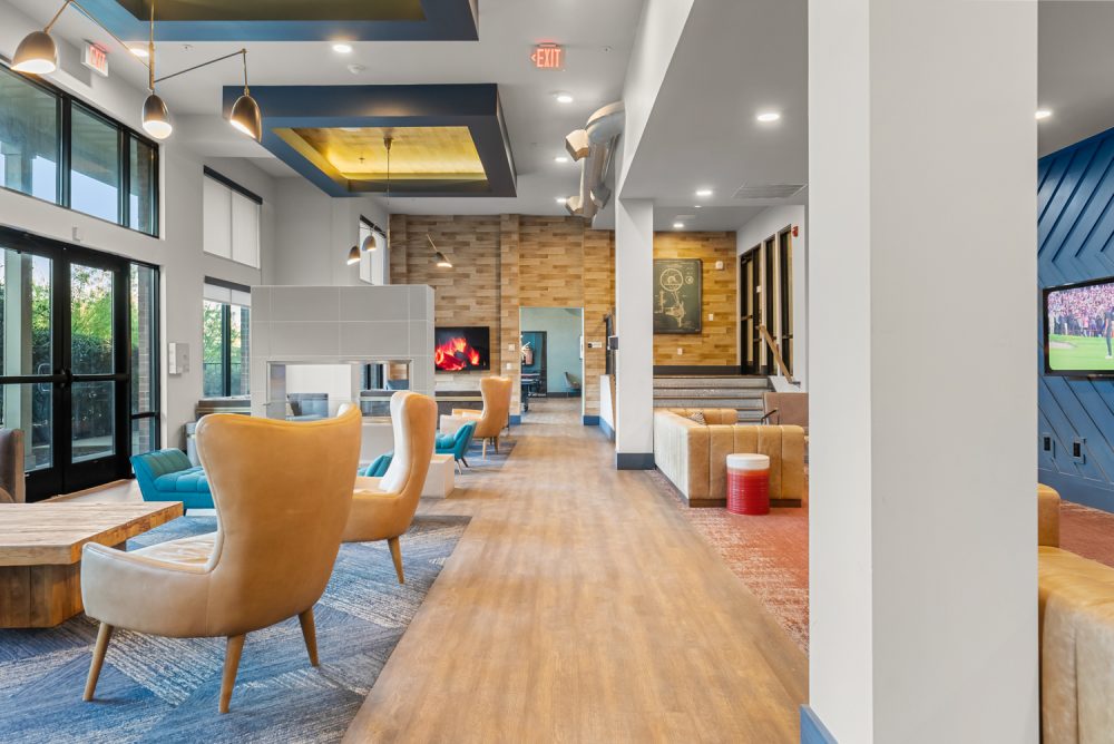 signature 1505 apartments near nc state university resident clubhouse lounge
