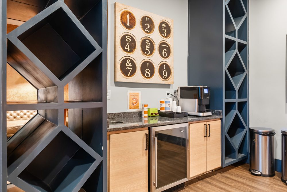 signature 1505 apartments near nc state university study lounge coffee bar